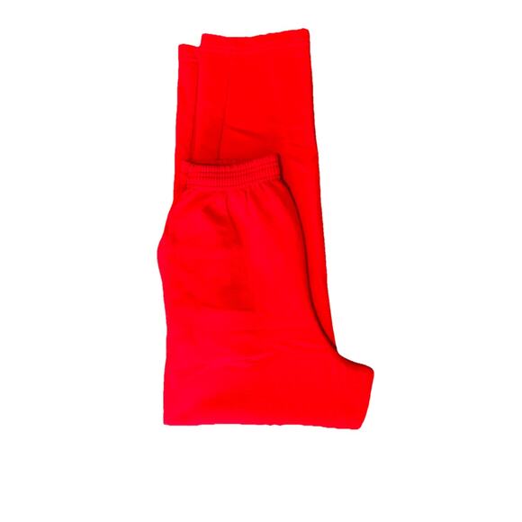 Red Uniform Sweatpants Size Small Fleece Lifeguard Hospitality Use Preowned - Picture 2 of 8